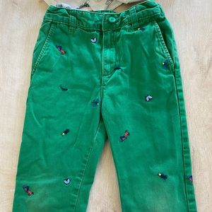 Hannah Anderson BUG Pants! Seriously green, lined.